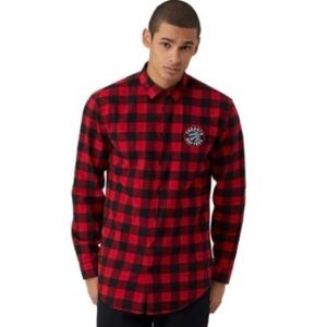 FRAND AND OAK X TORONTO RAPTORS NBA Long Sleeve Plaid
